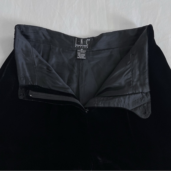 INC International Concepts Petite Velvet Trousers | Black | Size 4P | EUC - Picture 5 of 13